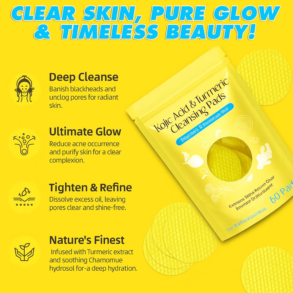 Turmeric Kojic Acid Cleansing Pads